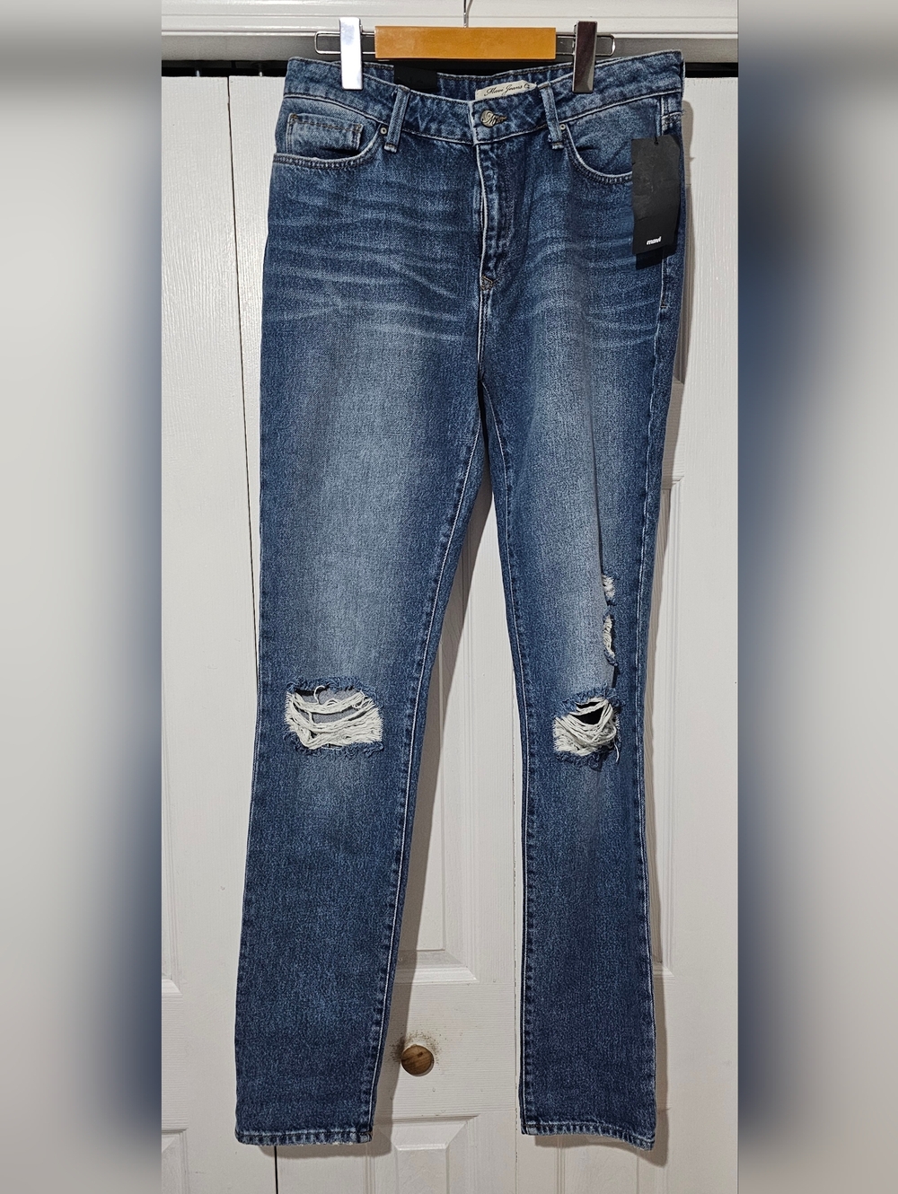 Mavi Lea High Rise Ripped Boyfriend Jeans